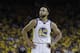 Golden State Warriors guard Stephen Curry (30) during the first half of Game 3 of basketball's NBA Finals against the Toronto Raptors in Oakland, Calif., Wednesday, June 5, 2019. (AP Photo/Ben Margot)