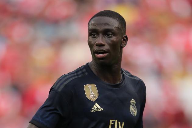 LANDOVER, MD - JULY 23: Ferland Mendy of Real Madrid during the International Champions Cup fixture between Real Madrid and Arsenal at FedExField on July 23, 2019 in Landover, Maryland. (Photo by Matthew Ashton - AMA/Getty Images)