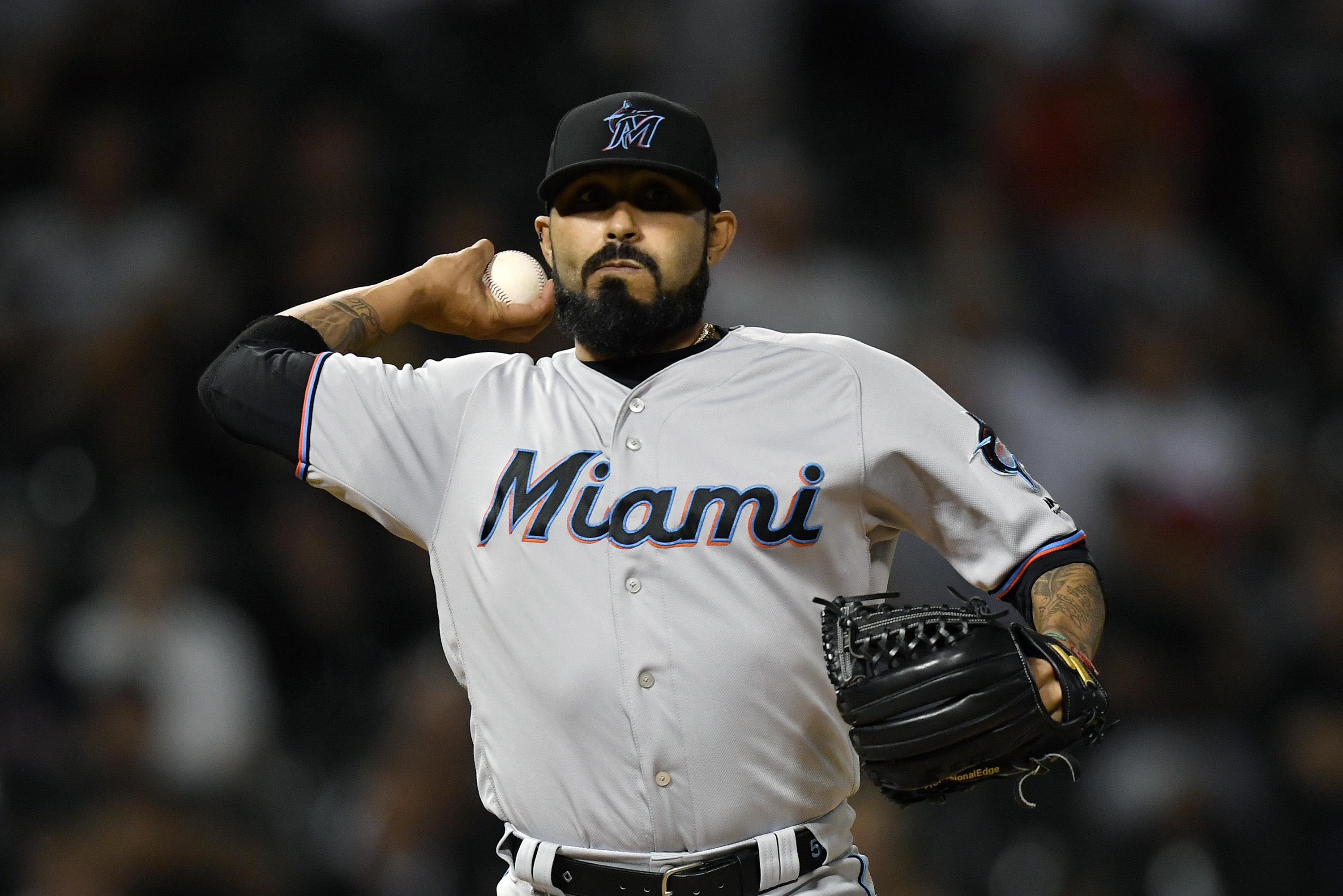 How will the Miami Marlins use relief pitcher Sergio Romo?