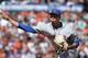 New York Mets pitcher Edwin Diaz throws against the San Francisco Giants during a baseball game in San Francisco, Sunday, July 21, 2019. (AP Photo/Jeff Chiu)