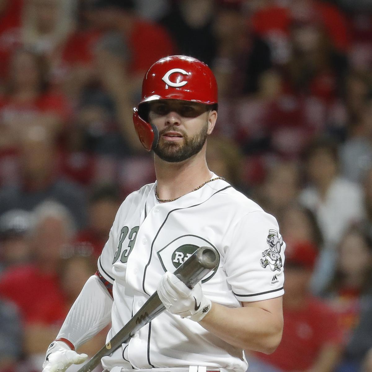 Video: Watch Reds' Jesse Winker Find Out About Yasiel Puig Trade from