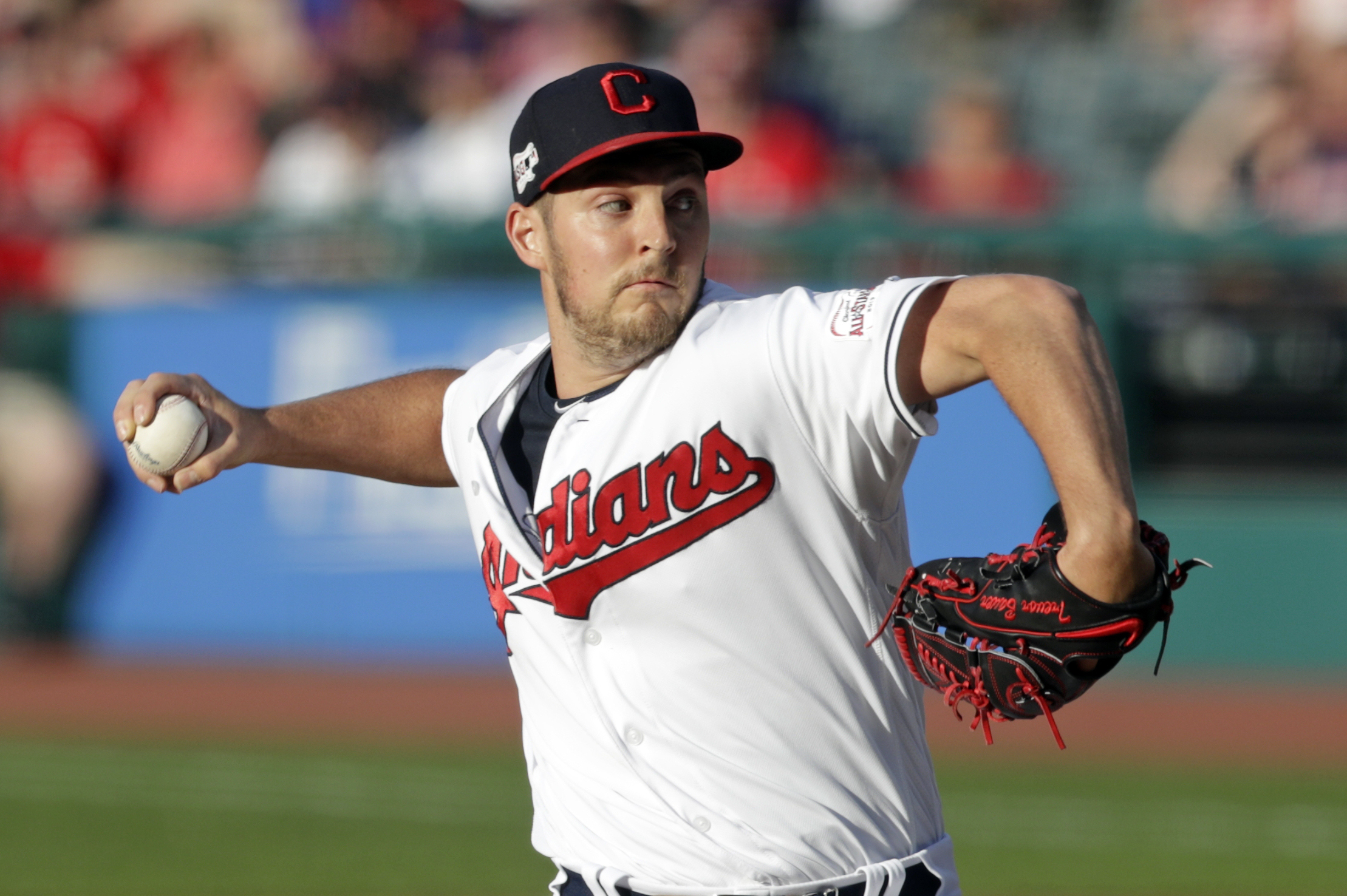 Trevor Bauer attends Indians game day after trade to Reds