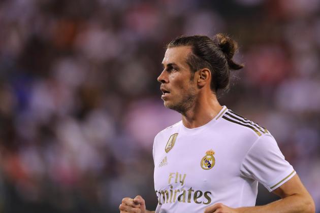 EAST RUTHERFORD, NJ - JULY 26: Gareth Bale of Real Madrid during the 2019 International Champions Cup match between Real Madrid and Atletico de Madrid at MetLife Stadium on July 26, 2019 in East Rutherford, New Jersey. (Photo by Matthew Ashton - AMA/Getty Images)