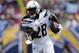 Los Angeles Chargers running back Melvin Gordon runs the ball during the first half of an NFL football game against the San Francisco 49ers, Sunday, Sept. 30, 2018, in Carson, Calif. (AP Photo/Jae Hong)