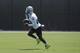 Oakland Raiders wide receiver Antonio Brown runs during an official team activity at the NFL football team's headquarters in Alameda, Calif., Tuesday, May 28, 2019. (AP Photo/Jeff Chiu)