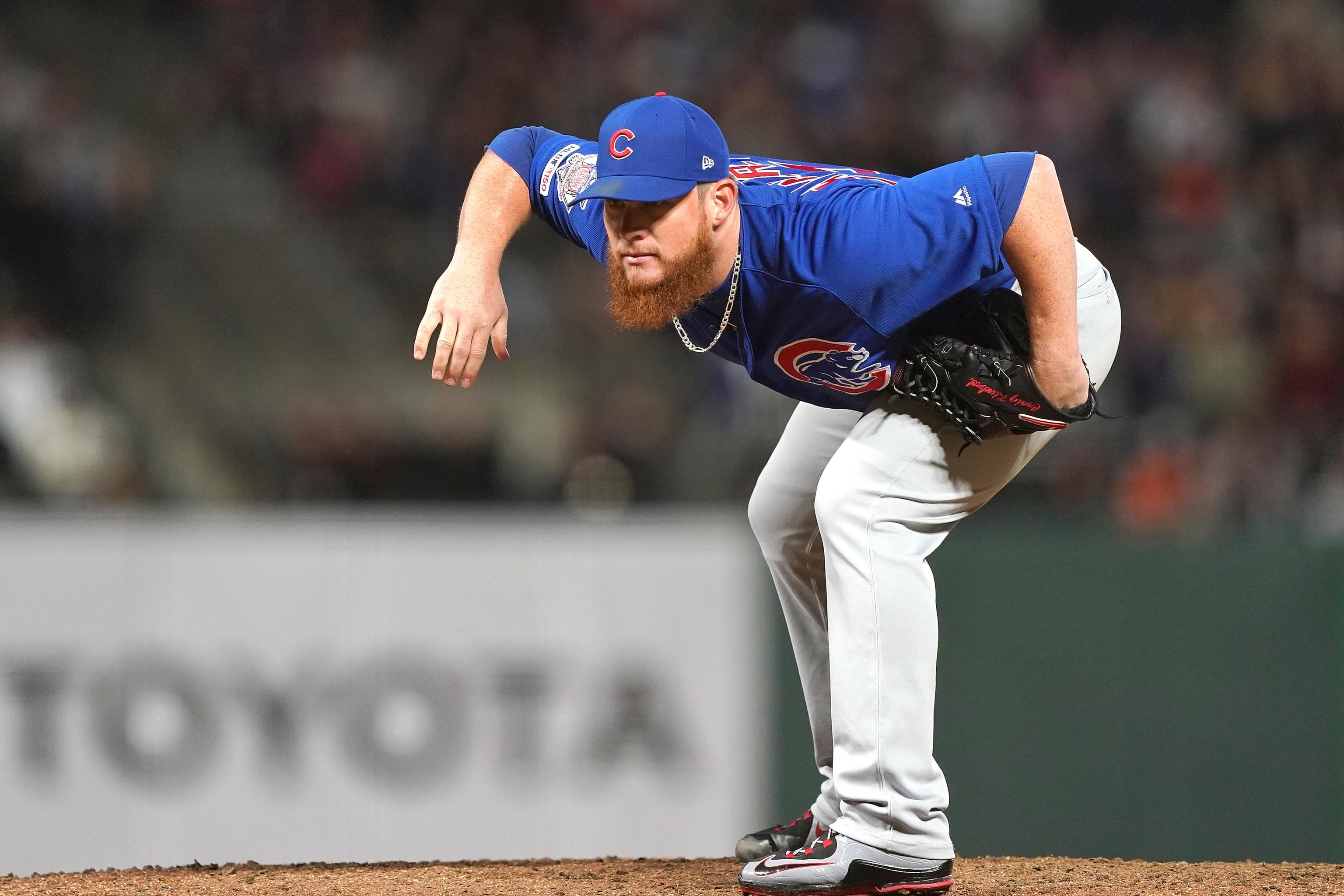 Craig Kimbrel of the Chicago Cubs poses during Photo Day on Tuesday