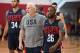 LAS VEGAS, NV - AUGUST 06: Gregg Popovich and Kemba Walker look on during the 2019 USA Basketball Men's National Team Training Camp at Mendenhall Center on the University of Nevada, Las Vegas campus on August 06, 2019 in Las Vegas Nevada. NOTE TO USER: User expressly acknowledges and agrees that, by downloading and/or using this Photograph, user is consenting to the terms and conditions of the Getty Images License Agreement. Mandatory Copyright Notice: Copyright 2019 NBAE (Photo by Andrew D. Bernstein/NBAE via Getty Images)