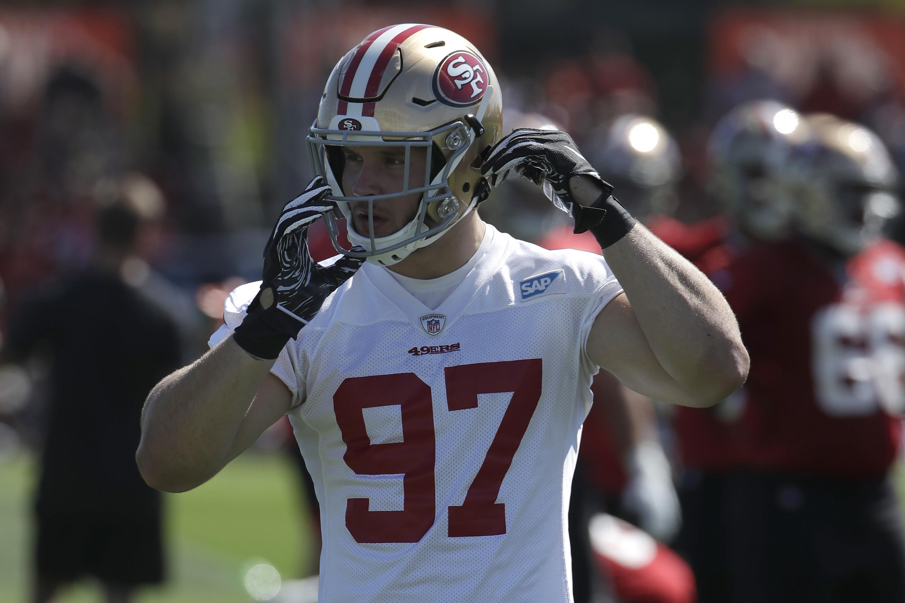 Nick Bosa's availability for 49ers against Tampa Bay unclear: 'Not there  yet'