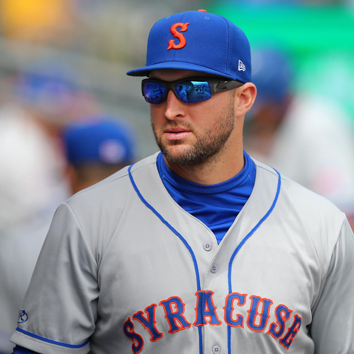 Mets' Tim Tebow Reportedly out for Season with Finger Laceration Injury | Bleacher ...