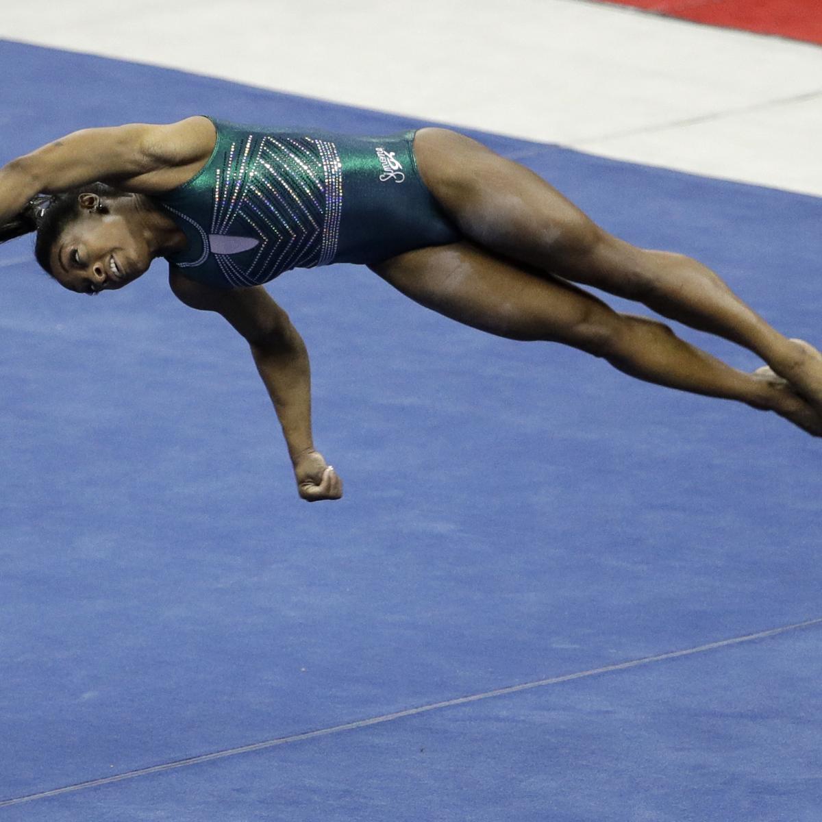 Video Simone Biles Makes History by Landing TripleDouble in Floor