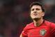 Manchester United's English defender Harry Maguire reacts to their win at the final whistle in the English Premier League football match between Manchester United and Chelsea at Old Trafford in Manchester, north west England, on August 11, 2019. - Manchester United won the game 4-0. (Photo by Oli SCARFF / AFP) / RESTRICTED TO EDITORIAL USE. No use with unauthorized audio, video, data, fixture lists, club/league logos or 'live' services. Online in-match use limited to 120 images. An additional 40 images may be used in extra time. No video emulation. Social media in-match use limited to 120 images. An additional 40 images may be used in extra time. No use in betting publications, games or single club/league/player publications. / (Photo credit should read OLI SCARFF/AFP/Getty Images)