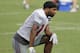New York Giants wide receiver Golden Tate watches plays during drills at the NFL football team's training camp Thursday, Aug. 1, 2019, in East Rutherford, N.J. (AP Photo/Frank Franklin II)