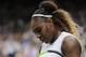 United States' Serena Williams is dejected after losing a point during the women's singles final match against Romania's Simona Halep on day twelve of the Wimbledon Tennis Championships in London, Saturday, July 13, 2019. (AP Photo/Ben Curtis)