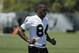 Oakland Raiders wide receiver Antonio Brown during NFL football minicamp Tuesday, June 11, 2019, in Alameda, Calif. (AP Photo/Eric Risberg)
