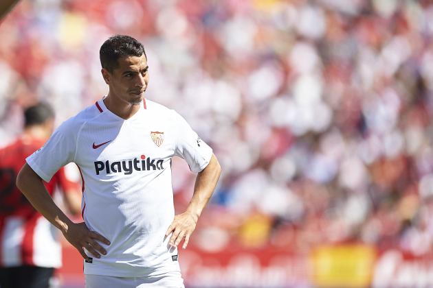 SEVILLE, SPAIN - MAY 18: Wissam Ben Yedder of Sevilla FC reacts during the La Liga match between Sevilla FC and Athletic Club at Estadio Ramon Sanchez Pizjuan on May 18, 2019 in Seville, Spain. (Photo by Aitor Alcalde Colomer/Getty Images)