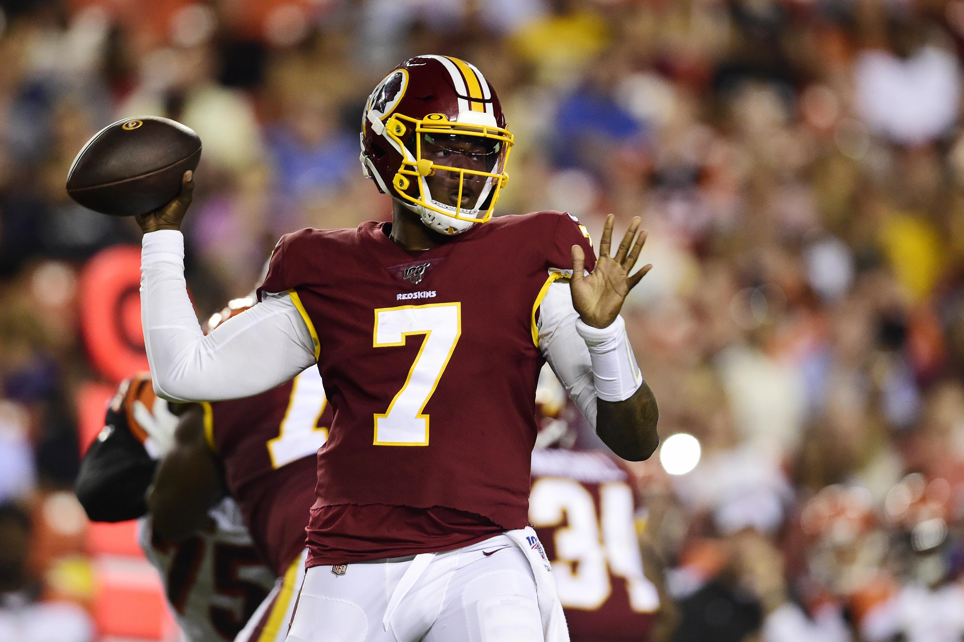 Dwayne Haskins Throws for 114 Yards, TD as Redskins Fall to