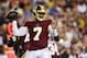 LANDOVER, MD - AUGUST 15: Dwayne Haskins #7 of the Washington Redskins throws a pass in the second quarter against the Cincinnati Bengals during a preseason game at FedExField on August 15, 2019 in Landover, Maryland. (Photo by Patrick McDermott/Getty Images)