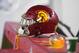 SANTA CLARA, CA - DECEMBER 01: A detailed view of a helmet belonging to a USC Trojans player sitting on the bench during the Pac-12 Football Championship Game against the Stanford Cardinal at Levi's Stadium on December 1, 2017 in Santa Clara, California. (Photo by Thearon W. Henderson/Getty Images)