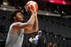 ANAHEIM, CA - AUGUST 16: Marcus Smart #40 of Team USA warms up before the game against Team Spain on August 16, 2019 at the Honda Center in Anaheim, California. NOTE TO USER: User expressly acknowledges and agrees that, by downloading and or using this photograph, User is consenting to the terms and conditions of the Getty Images License Agreement. Mandatory Copyright Notice: Copyright 2019 NBAE (Photo by Andrew D. Bernstein/NBAE via Getty Images)