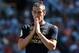 Real Madrid's Welsh forward Gareth Bale reacts after missing a goal opportunity during the Spanish League football match between Celta Vigo and Real Madrid at the Balaidos Stadium in Vigo on August 17, 2019. (Photo by MIGUEL RIOPA / AFP) (Photo credit should read MIGUEL RIOPA/AFP/Getty Images)