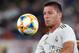 ROME, ITALY - AUGUST 11: Luka Jovic of Real Madrid in action during the Pre Season Friendly match between AS Roma and Real Madrid at Olimpico Stadium on August 11, 2019 in Rome, Italy. (Photo by Giuseppe Bellini/Getty Images)