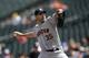 Houston Astros starting pitcher Justin Verlander delivers a pitch during the first inning of a baseball game against the Baltimore Orioles, Sunday, Aug. 11, 2019, in Baltimore. (AP Photo/Nick Wass)