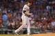 BOSTON, MASSACHUSETTS - AUGUST 17: Asher Wojciechowski #29 of the Baltimore Orioles looks on between pitches against the Boston Red Sox during the second inning at Fenway Park on August 17, 2019 in Boston, Massachusetts. (Photo by Maddie Meyer/Getty Images)