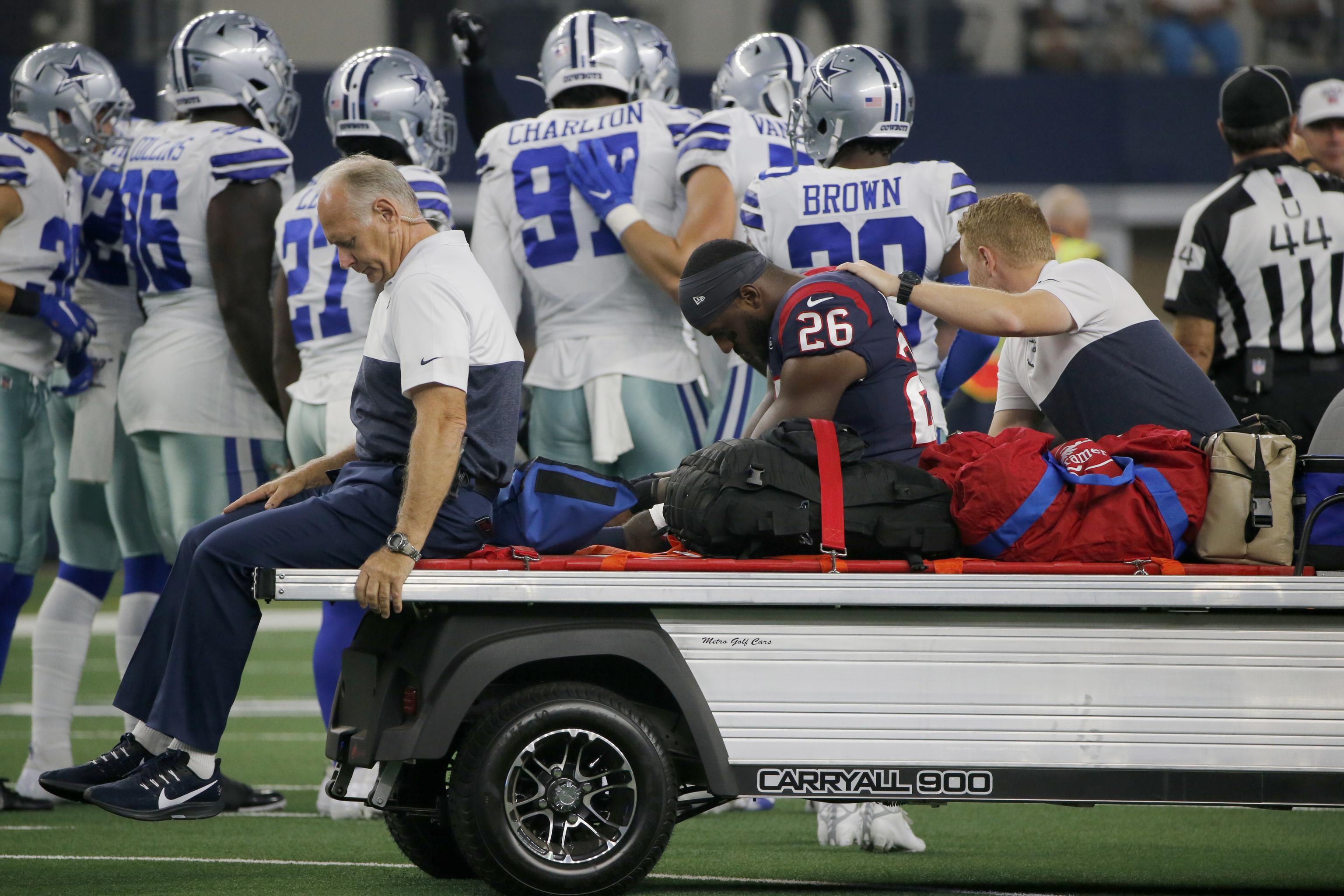 Houston Texans running back Lamar Miller during an NFL football