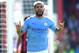 BOURNEMOUTH, ENGLAND - AUGUST 25: Sergio Aguero of Manchester City celebrates after scoring his team's third goal during the Premier League match between AFC Bournemouth and Manchester City at Vitality Stadium on August 25, 2019 in Bournemouth, United Kingdom. (Photo by Mike Hewitt/Getty Images)