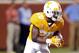 Tennessee defensive back Bryce Thompson (20) returns a kick in the second half of an NCAA college football game against Florida Saturday, Sept. 22, 2018, in Knoxville, Tenn. (AP Photo/Wade Payne)