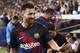 Barcelona's Argentine forward Lionel Messi arrives before the Spanish League football match between Barcelona and Real Betis at the Camp Nou stadium in Barcelona on August 25, 2019. (Photo by Josep LAGO / AFP) (Photo credit should read JOSEP LAGO/AFP/Getty Images)