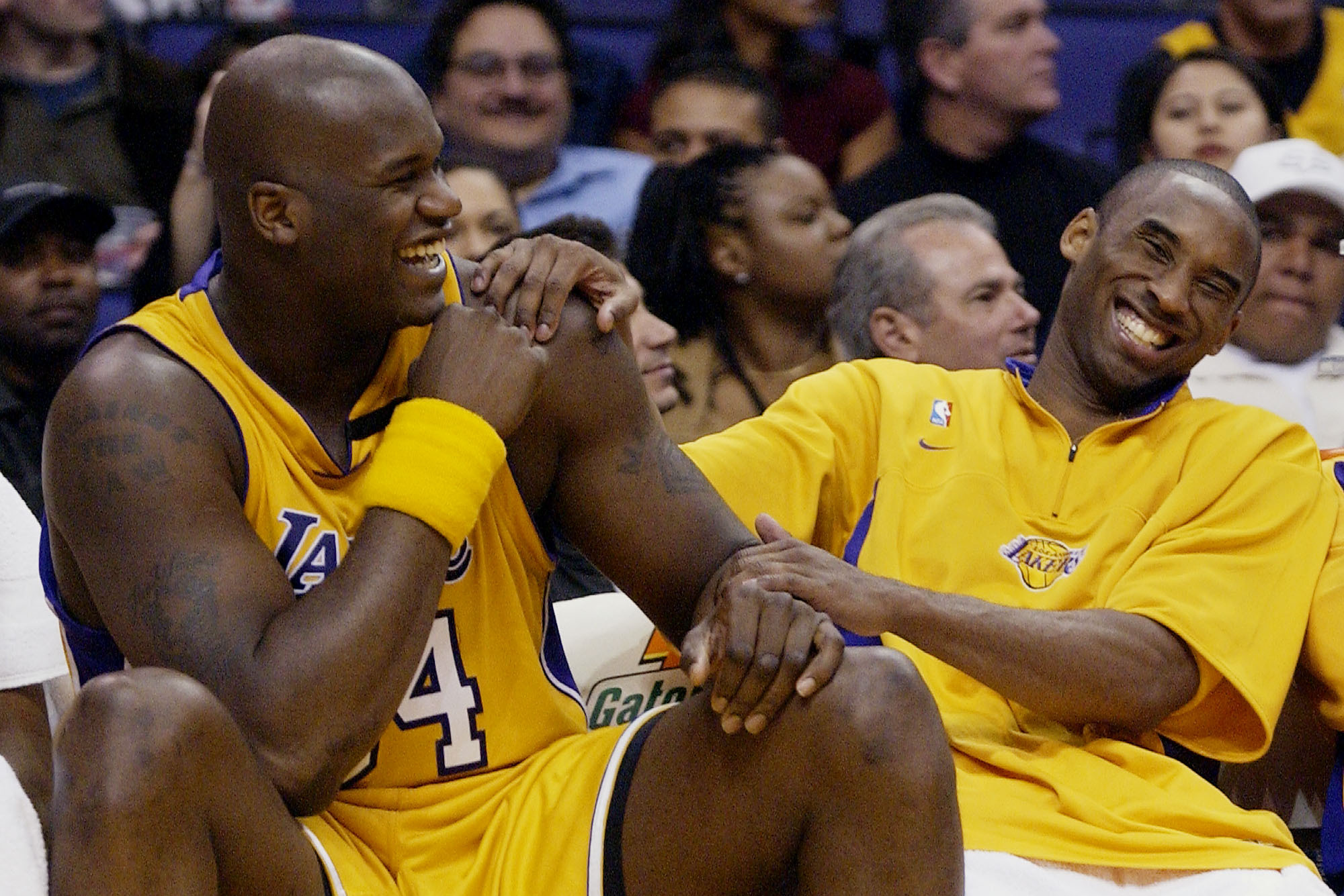 .com: Kobe Bryant & Shaquille O'Neal NBA Action Photo (Size