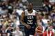 United States' Kemba Walker during the second half of an exhibition basketball game against Spain Friday, Aug. 16, 2019, in Anaheim, Calif. (AP Photo/Marcio Jose Sanchez)