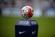 NEWCASTLE UPON TYNE, ENGLAND - AUGUST 09: The ball sit on a podium ahead of the Barclays Premier League match between Newcastle United and Southampton at (Photo by Nigel Roddis/Getty Images)