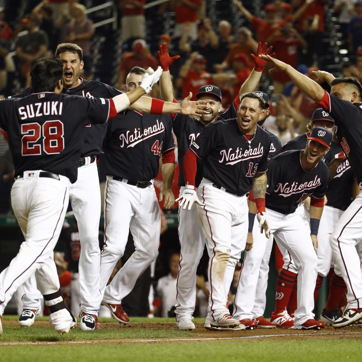 Video Watch Nationals Complete 7Run Comeback in 9th Inning with Walk
