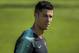 Portugal's forward Cristiano Ronaldo looks on during a training session at