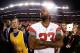 ARLINGTON, TX - JANUARY 12: LeBron James of the Cleveland Cavaliers looks on after the Ohio State Buckeyes defeated the Oregon Ducks 42 to 20 in the College Football Playoff National Championship Game at AT&T Stadium on January 12, 2015 in Arlington, Texas. (Photo by Christian Petersen/Getty Images)