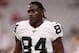 GLENDALE, ARIZONA - AUGUST 15: Wide receiver Antonio Brown #84 of the Oakland Raiders warms up before the NFL preseason game against the Arizona Cardinals at State Farm Stadium on August 15, 2019 in Glendale, Arizona. (Photo by Christian Petersen/Getty Images)