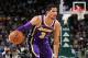MILWAUKEE, WI - MARCH 19: Josh Hart #3 of the Los Angeles Lakers handles the ball against the Milwaukee Bucks on March 19, 2019 at the Fiserv Forum Center in Milwaukee, Wisconsin. NOTE TO USER: User expressly acknowledges and agrees that, by downloading and or using this Photograph, user is consenting to the terms and conditions of the Getty Images License Agreement. Mandatory Copyright Notice: Copyright 2019 NBAE (Photo by Nathaniel S. Butler/NBAE via Getty Images).