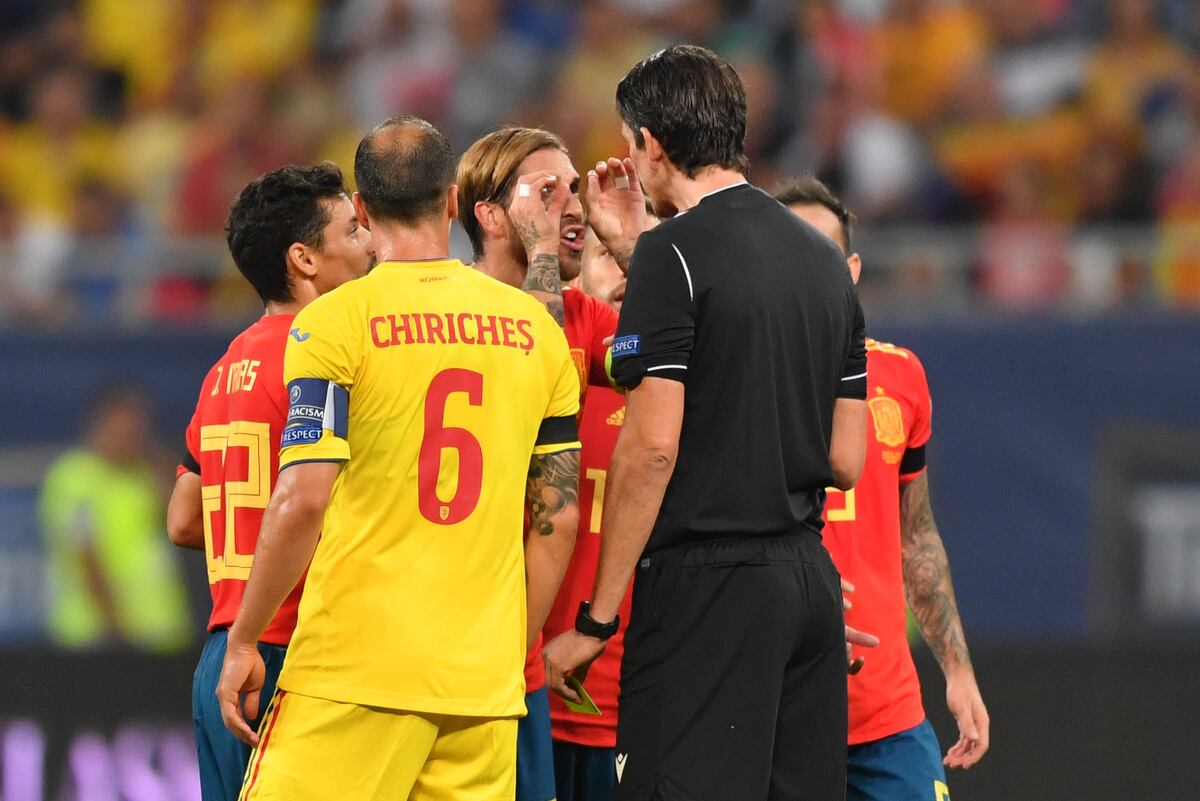 Sergio Ramos Explains Goal Celebration in Spain's Romania ...