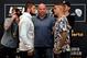 ABU DHABI, UNITED ARAB EMIRATES - SEPTEMBER 05: (L-R) Khabib Nurmagomedov of Russia and Dustin Poirier face off during the UFC 242 Ultimate Media Day at the Yas Hotel on September 5, 2019 in Abu Dhabi, United Arab Emirates. (Photo by Jeff Bottari/Zuffa LLC/Zuffa LLC via Getty Images)