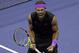 Rafael Nadal, of Spain, celebrates after defeating Diego Schwartzman, of Argentina, during the quarterfinals of the U.S. Open tennis tournament early Thursday, Sept. 5, 2019, in New York. (AP Photo/Adam Hunger)