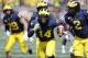 ANN ARBOR, MI - SEPTEMBER 7: Josh Metellus #14 of the Michigan Wolverines carries the ball against the Army Black Knights during the first half at Michigan Stadium on September 7, 2019 in Ann Arbor, Michigan. (Photo by Duane Burleson/Getty Images)