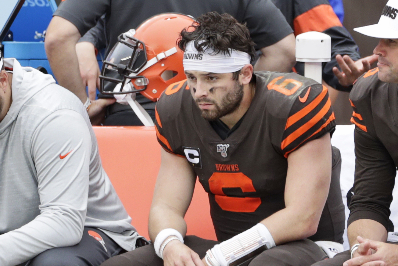 New Baker Mayfield T-shirts hype Week 1 game vs Browns