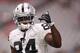 GLENDALE, ARIZONA - AUGUST 15: Wide receiver Antonio Brown #84 of the Oakland Raiders warms up before the NFL preseason game against the Arizona Cardinals at State Farm Stadium on August 15, 2019 in Glendale, Arizona. (Photo by Christian Petersen/Getty Images)