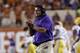 LSU head coach Ed Orgeron during the second half of an NCAA college football game against Texas, Saturday, Sept. 7, 2019, in Austin, Texas. (AP Photo/Eric Gay)