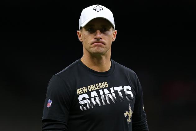 NEW ORLEANS, LOUISIANA - SEPTEMBER 09: Drew Brees #9 of the New Orleans Saints warms up before a game at the Mercedes Benz Superdome on September 09, 2019 in New Orleans, Louisiana. (Photo by Jonathan Bachman/Getty Images)