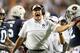 AUBURN, AL - SEPTEMBER 7: Head coach Gus Malzahn of the Auburn Tigers questions a call during the second quarter of their game against the Tulane Green Wave at Jordan-Hare Stadium on September 7, 2019 in Auburn, Alabama. (Photo by Michael Chang/Getty Images)