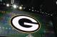ARLINGTON, TX - APRIL 26: The Green Bay Packers logo is seen on a video board during the first round of the 2018 NFL Draft at AT&T Stadium on April 26, 2018 in Arlington, Texas. (Photo by Ronald Martinez/Getty Images)