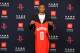 HOUSTON, TX - JULY 26: Russell Westbrook #0 of the Houston Rockets pose for a photo during the Houston Rockets Introductory Press Conference on July 26, 2019 at the Toyota Center in Houston, Texas. NOTE TO USER: User expressly acknowledges and agrees that, by downloading and or using this photograph, User is consenting to the terms and conditions of the Getty Images License Agreement. Mandatory Copyright Notice: Copyright 2019 NBAE (Photo by Bill Baptist/NBAE via Getty Images)